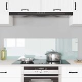 vidaXL Zaščita za kuhinjo 2 pcs Bela 70 x 40 x 0.8 cm Kaljeno steklo | Shoptok.si