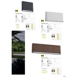  Redo 90453 - KLIPPE spoljno zidno LED svetlo 24W/230V 3000K IP54 braon | Eponuda.com