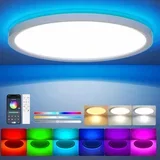 RGB LED stropna svetilka 24 W 30 cm z upravljanjem prek aplikacije