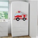HAPPYKIDS GARDEROBNA OMARA DREAMY GASILEC (VE BARV)-Bela Cene