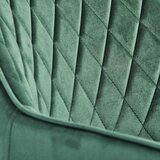 MID.YOU NASLANJAČ, les, kovina, tekstil črna, temno zelena | Shoptok.si