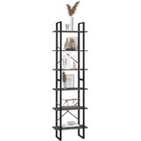 Police za pohranu sive 60 x 30 x 210 cm od konstruiranog drva | shoptok.hr