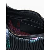 Desigual Torba za čez ramo zelena / roza / črna / bela | Shoptok.si