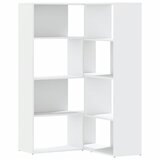  Kutni regal za knjige s 4 razine bijeli 85 x 85 x 140 cm drveni | shoptok.hr
