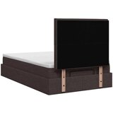  Podesivi krevet s madracem Tamno smeđa 120 x 190 cm Tkanina - Tamno smeđa 120 x 190 cm Dizajn linija | shoptok.hr