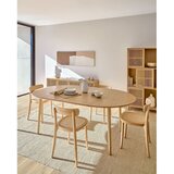 Kave Home Raztegljiva jedilna miza v hrastovem dekorju 90x140 cm Oqui – | Shoptok.si