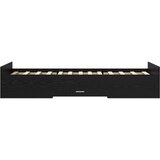  Okvir kreveta s pohranom s ladicama Crni hrast 80 x 200 cm | shoptok.hr