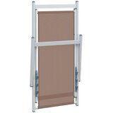  Sklopive stolice za plažu 2 kom smeđi od aluminija i tekstilena | shoptok.hr