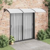 Maison Chic Nadstrešek - Senčniki za vrata črn in prozoren 100x75 cm polikarbonat, (22039730) | Shoptok.si