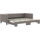  Dnevni krevet na razvlačenje smeđesivi 90 x 200 cm od tkanine | shoptok.hr