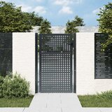 vidaXL Vrtna vrata antracitna 105x200 cm jeklo | Shoptok.si
