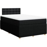  Krevet s oprugama i madracem crni 120 x 200cm od tkanine | shoptok.hr