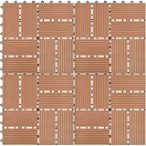  Pločice za trijem 11 kom WPC 30 x 30 cm 1 m² smeđe | shoptok.hr