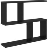 vidaXL Stenska polica Črni hrast 60 x 12 x 50,5 cm Inženirski les, (5000307182) | Shoptok.si