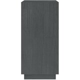 Ormarić za knjige sivi 40x35x71 cm od masivne borovine | shoptok.hr