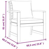  9-dijelni vrtni blagovaonski set s jastucima od bagremovog drva | shoptok.hr