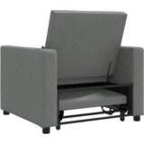  3-u-1 Singl Sofa Krevet Konvertibilna Tamno Siva Tkanina | shoptok.hr