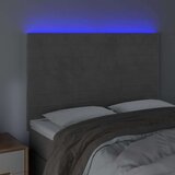  Uzglavlje svjetlosivo 144x5x118/128 cm baršunasto | shoptok.hr