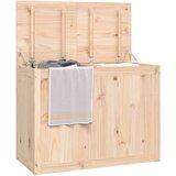 vidaXL Kutija za rublje 88,5x44x66 cm od masivne borovine | shoptok.hr