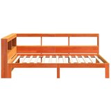  Krevet s regalom za knjige bez madraca 75 x 190 cm od borovine | shoptok.hr