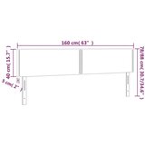  Posteljno vzglavje roza 160x5x78/88 cm žamet, (20952232) | Shoptok.si