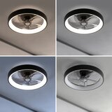 Brilagi LED plafonski ventilator (prigušiva) LED/34W/230V prečnik 50 cm crni + daljinski upravljač | Eponuda.com