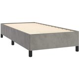  Okvir kreveta bez madraca svjetlosivi 100x200 cm baršunasti | shoptok.hr