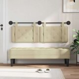  Držeće uzglavlje Zidne Krema 130 x 55 x 5 cm Lažna koža - Krema 120 cm bez LED | shoptok.hr