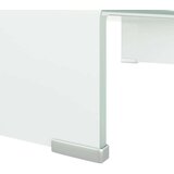 vidaXL Stalak za TV/Monitor Staklo Bijeli 60x25x11 cm | shoptok.hr
