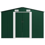  Vrtno spremište 257 x 580 x 181 cm metalno zeleno | shoptok.hr