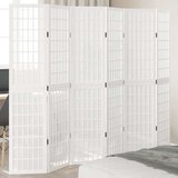 vidaXL Paravan 6-delni bel trden les pavlovnije | Shoptok.si