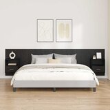 Uzglavlje s ormarićem Zidne 3 pcs Crni hrast Konstruirano drvo | shoptok.hr