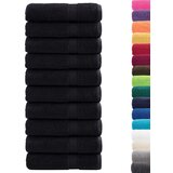vidaXL Premium brisače 10 kosov črna 50x100 cm 600 g/m2 100 % bombaž | Shoptok.si