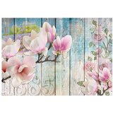  Tapeta - Pink Flowers on Wood 300x210 | shoptok.hr