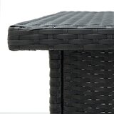  Kutni barski stol crni 100 x 50 x 105 cm od poliratana | shoptok.hr