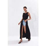 Cool & Sexy Women's Black Long Tunic Dress YI1823 Cene'.'