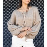 Gemre Beige tied sweater Sumaia | Shoptok.si