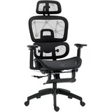 HOMCOM pisarniški stol poliester 66D x 64Š x 114 122V cm Črn, (5000242987) | Shoptok.si