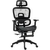 pisarniški stol poliester 66D x 64Š x 114 122V cm Črn, (5000242987)