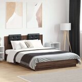  Okvir za krevet s uzglavljem smeđa boja hrasta 120x200cm drveni | shoptok.hr