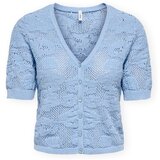 Only Topi & Bluze Chloe Life Cardigan - Soft Chambray Modra Cene