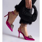 Gemre Pink slingback stilettos embellished with rhinestones Isoda | ePonuda.com
