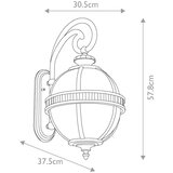 Elstead Lighting Elstead Kichler Halleron Zunanja stenska svetilka, polirana bronasta, IP44, (22100038) | Shoptok.si