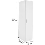 Premium Living omara za oblačila celle, bela, š. 47 cm | Shoptok.si