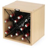 Compactor Držač za boce vina u dekoru jasena u prirodnoj boji broj boca 12 kom 36,5x36x29 cm Macon – | shoptok.hr