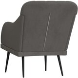  Fotelj temno siv 63x76x80 cm žamet, (20701928) | Shoptok.si