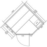 Sanotechnik Sauna Finska Tallinn 150x150x200 cm | shoptok.hr