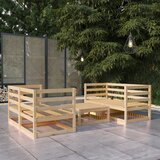 Maison Chic Seti vrtnega pohištva - Vrtna garnitura - Vrtni pohištvo set 5-delna trdna borovina, (21818512) | Shoptok.si