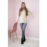 Kesi Sweater with stand-up collar beige | shoptok.hr