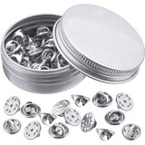 INF DIY broške in bucike za kravate (50 kosov) Silver, (21686145) | Shoptok.si